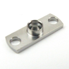 SMP Male (Plug) Full Detent Shroud 2 Hole Flange (Panel Mount), Passivated Stainless Steel Body, Length 0.223 In - SC5304 - Fairview Microwave Inc.