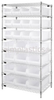 Storage Shelving with Bins - WR8-950952CL - Simplastics