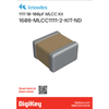 Capacitor Kits - 1608-MLCC1111-2-KIT-ND - DigiKey