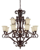 3512CB-294 Large Chandeliers-Glass Shade - 431707 - Capital Lighting, Inc.