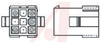 Housing, Natural, Cap, Free Hanging/Panel Mount, 9 Pos - 70083031 - Allied Electronics, Inc.
