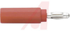 Adapter, Banana; Standard Sheath BananaJack; 600 V (RMS); Red; -10 to degC - 70197114 - Allied Electronics, Inc.