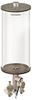 Clear View Multiple Feed Electro Lubricator, 1 gal Acrylic Reservoir, 2 Feeds, 1/8