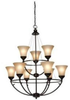 Mid. Chandeliers-Glass Up - 318258 - Light Center (The)