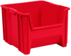 Akro-Mils Stak-N-Store 75 lb Red Industrial Grade Polymer Stacking Storage Bin - 17 1/2 in Length - 16 1/2 in Width - 12 1/2 in Height - 1 Compartments - 13018 RED - 13018 RED - R. S. Hughes Company, Inc.