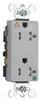 Duplex/Single Receptacle - TRIG26362-HGGRY - Selecta Products