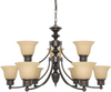 60-1275 Mid. Chandeliers-Glass Up - 754707 - Capital Lighting, Inc.