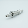 BNC Coaxial Feedthrough, 1 Pin, Floating Shield, Double-Ended, 1.18″ QF / KF Flange -- A0480-1-QF - Image