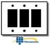 Leviton Oversized 302 Stainless Steel Wallplate 3-Gang.. - SO263 - TelephoneStuff.com