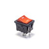 Rocker Switches - 1400-RBW2ABLKREDIF0 - New Yorker Electronics Co., Inc.