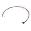 5+5 Pos. Female DIL 24 AWG Cable Assembly, 450mm, single-end, Extended Wall, Jackscrews - M80-FE21068F2-0450L - Harwin Plc