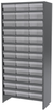 Akro-Mils 6500 lb Adjustable Gray Powder Coated Steel 22 ga Enclosed Adjustable Fixed Shelving System - 36 Bins - 6500 lb Total Capacity - ASC1879118 CLEAR - ASC1879118 CLEAR - R. S. Hughes Company, Inc.
