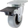 2" Thermoplastic Swivel Caster with Brake -- 8403503 - Image