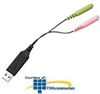 Sennheiser 3.5mm Dual Jacks to USB Adapter -- UUSB4