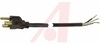 Cord, Pwr; 13 A; 125 V; 12 Ft; NEMA 5-15 plug; Blk Rubber Jkt; Stripped End - 70125961 - Allied Electronics, Inc.