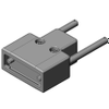 D-Sub, D-Shaped Connector Backshells, Hoods - DE-C4-J6-F-ND - DigiKey