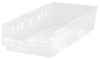 17 7/8 x 6 5/8 x 4 clear shelf bin -- 53943 - Image