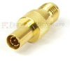SMA Female (Jack) to 1.0/2.3 Plug (Male) Adapter, Gold Plated Brass Body, 1.15 VSWR -- SM5535