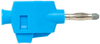 4Mm Banana Plug, 20A, Push Lock, Blue; Gender Pomona - 25AC2357 - Newark, An Avnet Company