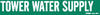 Brady B-946 White on Green Vinyl Self-Adhesive Pipe Marker - 2 1/4 in Height - 2 in Character Height - 14 in Length - Printed Msg = TOWER WATER SUPPLY - 7287-1 - 754476-91837 - R. S. Hughes Company, Inc.