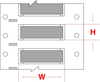 Brady Permasleeve B-342 Gray Polyolefin Thermal Transfer Die-Cut Thermal Transfer Printer Sleeve - 2 in Width - 0.125 in Min Wire Dia to 0.32 in Max Wire Dia - Single-Side Printable - PS-375-2-GY - 662820-99163 - R. S. Hughes Company, Inc.