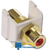 Hubbell Snap-Fit RCA Jack withPass-Through Female/Female - SFRCFF - TelephoneStuff.com