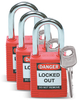 Red Safety Padlocks - 105886 - Brady Corporation