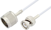 N Male to BNC Male Cable 12 Inch Length Using RG188 Coax - PE3C3379-12 - Pasternack