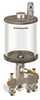 Levelux Clear View Multiple Feed Manual Lubricator, 1 qt Acrylic Reservoir, 3 Feeds, 1/8