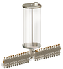 (Formerly B3153-6X24), Multiple Feed Manual Lubricator, 1 gal Acrylic Reservoir, 24 Feeds - B3153-128A24B111GW - Oil-Rite Corp.