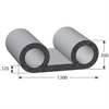 Double Bulb Lid EPDM Sponge Rubber Seal -- 1145 Series - Image