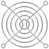 80mm Wire Form Fan Guard, Bright Nickel Chrome Finish - 8172 - Qualtek Electronics Corp.