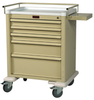 AL808K5 Aluminum Medium 5 Drawer Keylocking Cart -- AL808K5 - Image