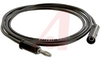Banana Plug; 5000 WVDC; 15 A (Continuous); 18 AWG; 65 x 36; Black; 48 in. - 70198175 - Allied Electronics, Inc.