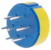 connector comp,insert only,size 24,blueinsul,7 #16 solder cup pin contact - 70141405 - Allied Electronics, Inc.