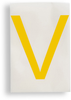 ToughStripe Die-Cut Yellow Letter V - 121822 - Brady Corporation