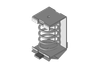 Shield Brackets with Compression Spring- with or without Integrated Strain Relief - 36238 - icotek Corp