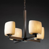 POR-8829-30-WFAL-DBRZ Mid. Chandeliers-Glass Up - 670613 - Capital Lighting, Inc.