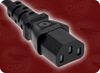 SANS 60799 SOUTH AFRICAN 6A RIGHT ANGLE to IEC-60320-C13 HOME // Power Cords // International Power Cords // South Africa Power Cords -- 8803.072S - Image