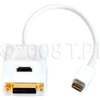 Apple MINI-DVI to HDMI Female and DVI-D Female Video Splitter - Gold Plated -- MDVI-DVIDF-FHDMI - Image