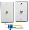 Leviton Surface Mount 75 Ohm Wallplate - C5256 - TelephoneStuff.com