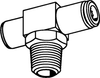 Tube to Pipe Swivel Branch Tee -- 1572-03-03-02 - Image