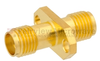 SMA Female (Jack) to SMA Female (Jack) 2 Hole Flange Adapter, 1.25 VSWR - FMAD1030 - Fairview Microwave Inc.
