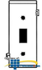 Leviton Toggle Switch End Wallplates for Multi-Gang.. - PSE-1 - TelephoneStuff.com