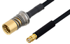 Snap-On BMA Jack to SMP Female Cable 24 Inch Length Using PE-SR405FLJ Coax - PE3C4868-24 - Pasternack