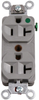 Mains Socket, Nema 5-20R, 20A, 125Vac, Grey; Connector Type Hubbell Wiring Devices - 35B857 - Newark, An Avnet Company