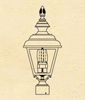 B9955FL Medium Fluorescent Value Line Post Mount - Hanover Lantern, Inc.