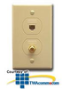 ICC Designer Wall Plate - 6P4C and CATV - IC630S4G - TelephoneStuff.com