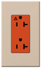 Duplex/Single Receptacle - NTR-20-IG-OR-TP - Lutron Electronics Co., Inc.