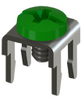 Low Profile PC Mount w/Green Screw-Assembled - 7775-6 - Keystone Electronics Corp.